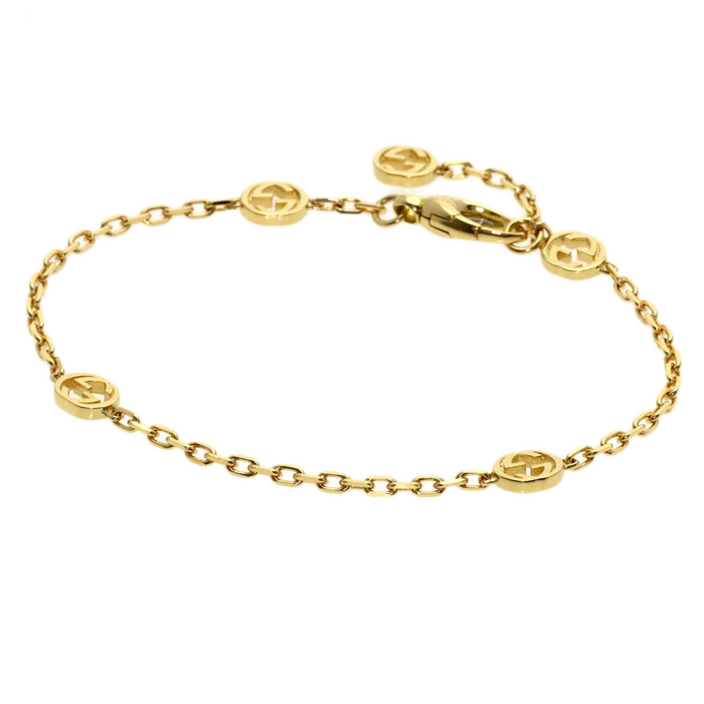 Gucci Interlocking #16 Bracelet 18K Yellow Gold Women's GUCCI